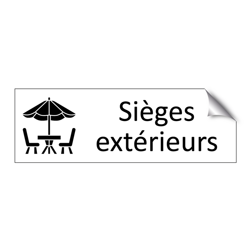 Sièges extérieurs
