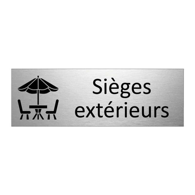 Sièges extérieurs