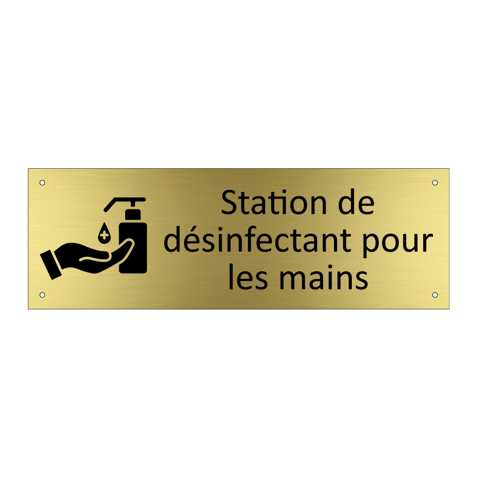Station de désinfectant pour les mains