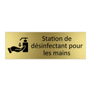 Station de désinfectant pour les mains