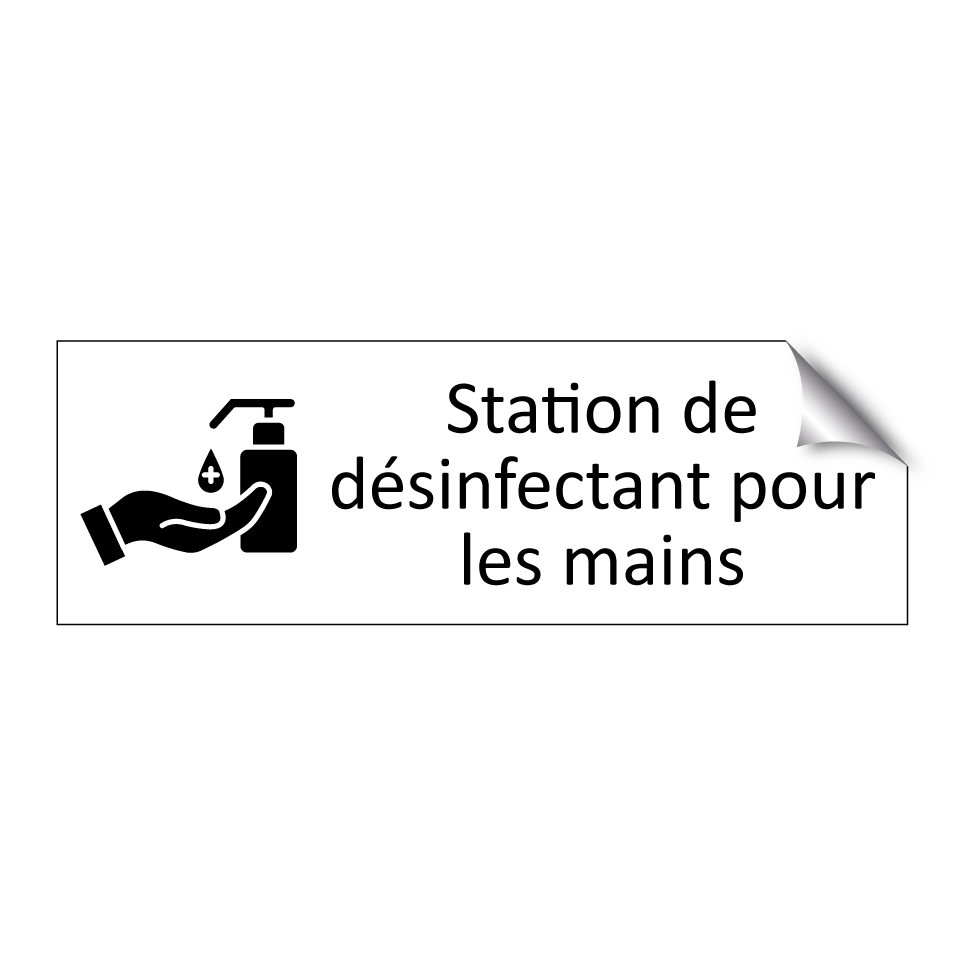 Station de désinfectant pour les mains