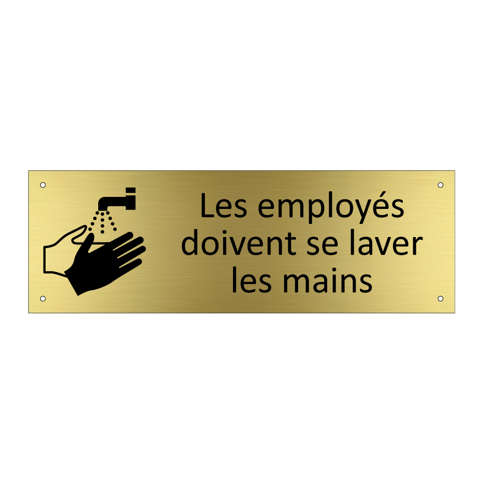 Les employés doivent se laver les mains