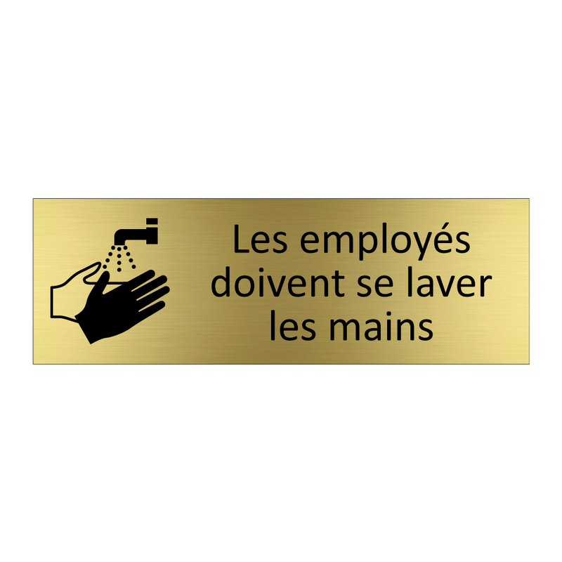 Les employés doivent se laver les mains