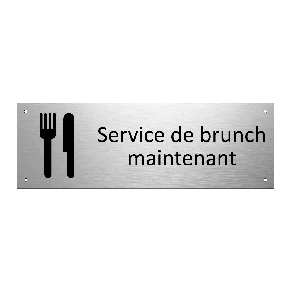Service de brunch maintenant