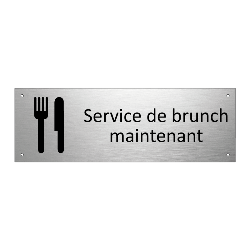 Service de brunch maintenant