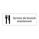 Service de brunch maintenant