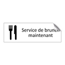 Service de brunch maintenant