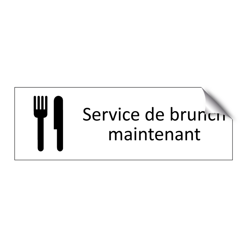 Service de brunch maintenant