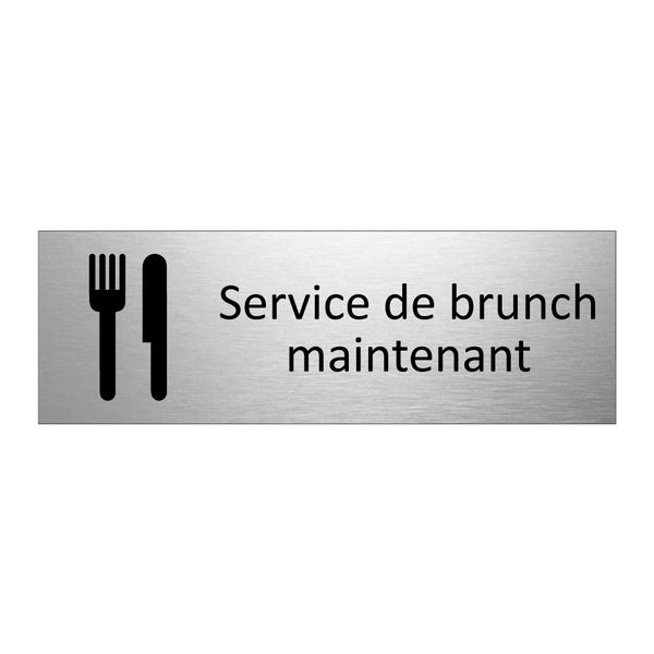 Service de brunch maintenant