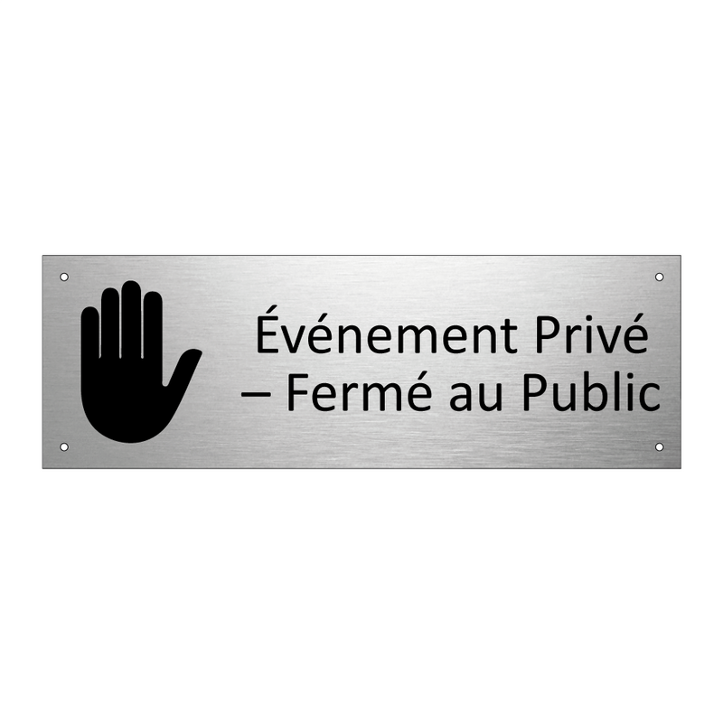 Événement Privé – Fermé au Public