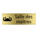 Salle des maîtres