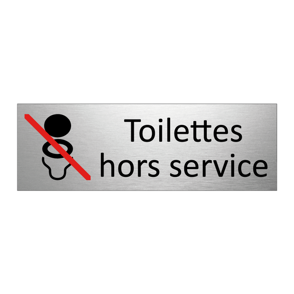 Toilettes hors service