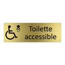 Toilette accessible