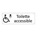 Toilette accessible