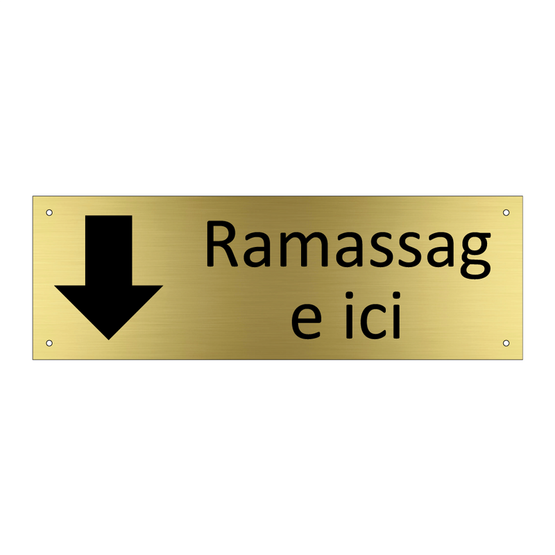 Ramassage ici