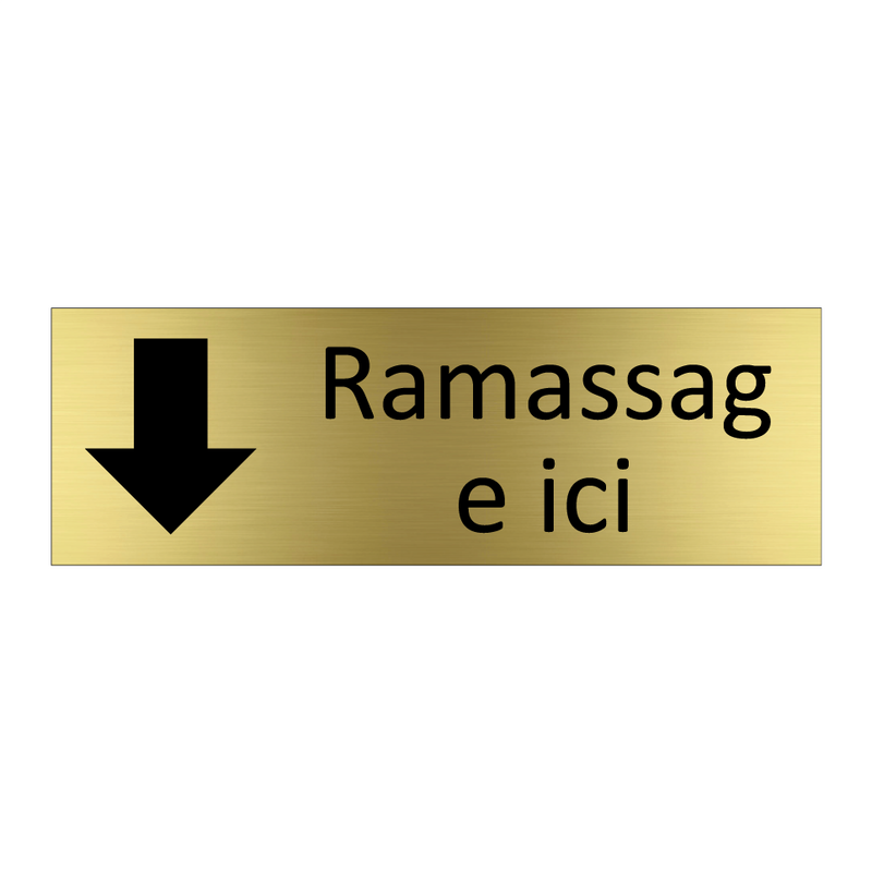 Ramassage ici