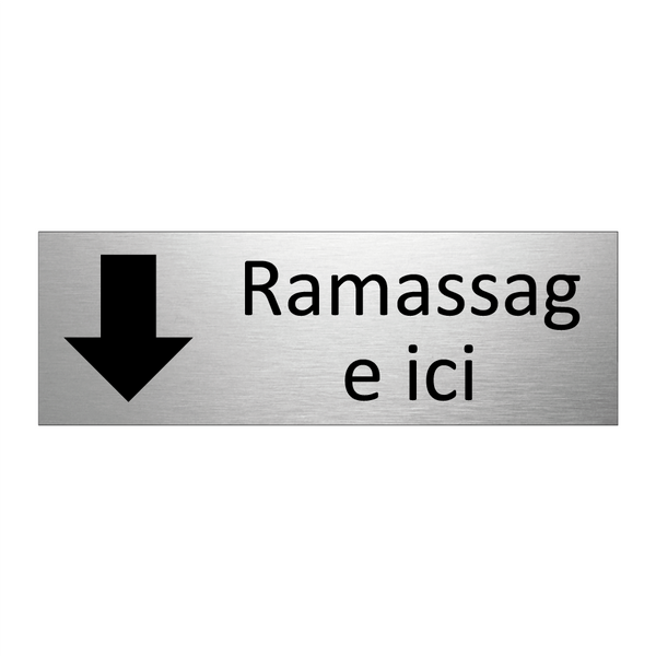 Ramassage ici