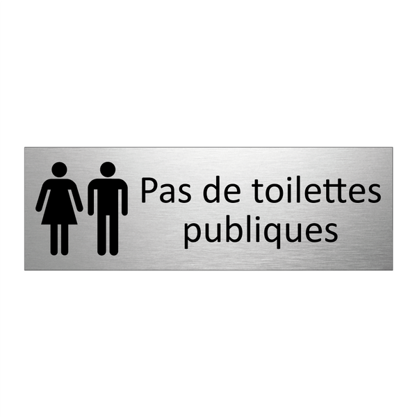 Pas de toilettes publiques