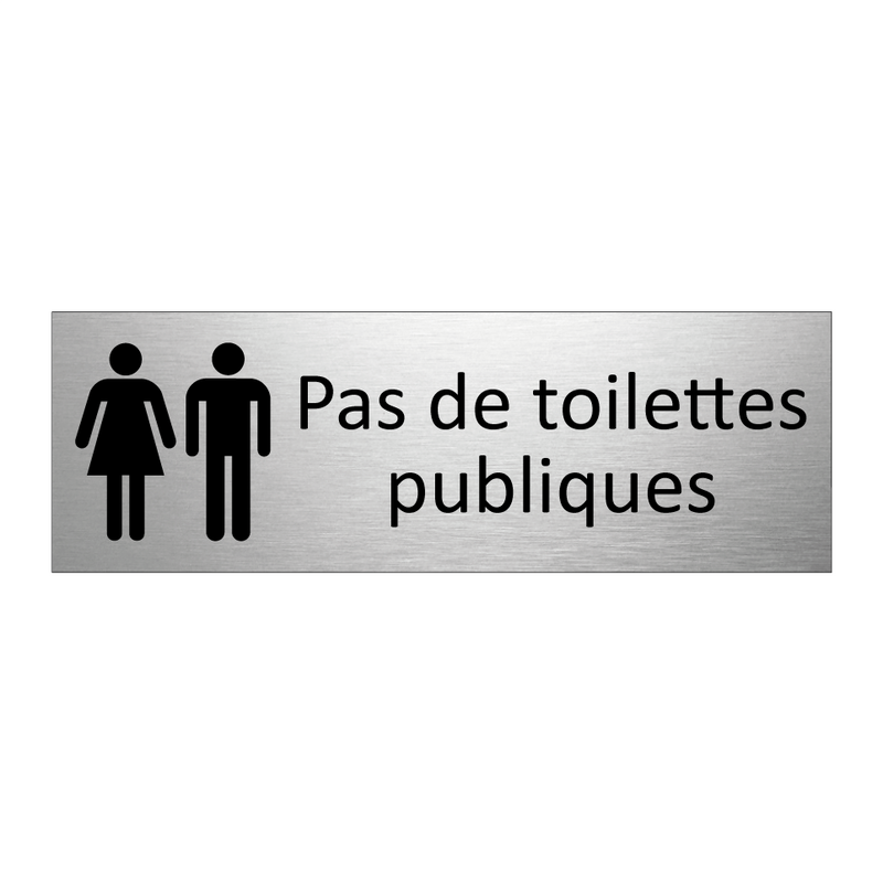 Pas de toilettes publiques