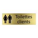 Toilettes clients