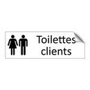 Toilettes clients