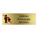 Cabines d'essayage fermées