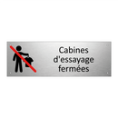 Cabines d'essayage fermées