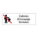 Cabines d'essayage fermées