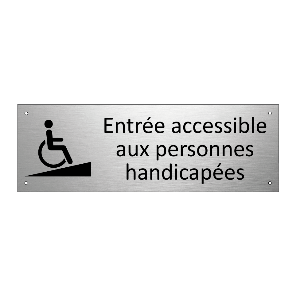 Entrée accessible aux personnes handicapées