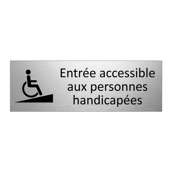 Entrée accessible aux personnes handicapées