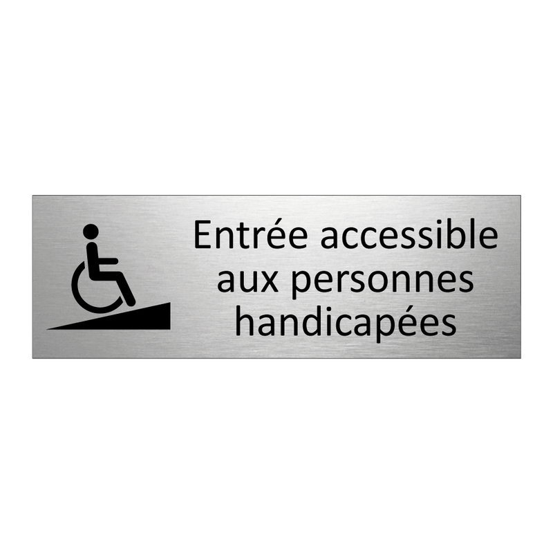 Entrée accessible aux personnes handicapées