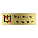 Ascenseur en panne
