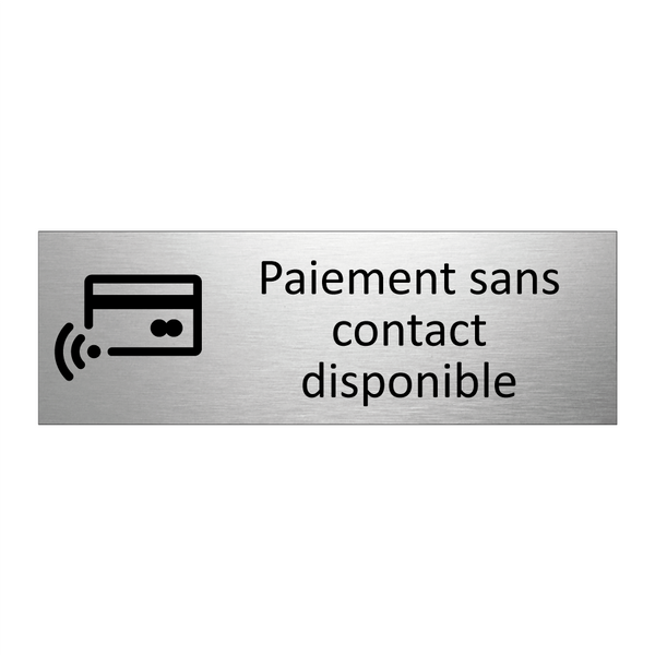Paiement sans contact disponible