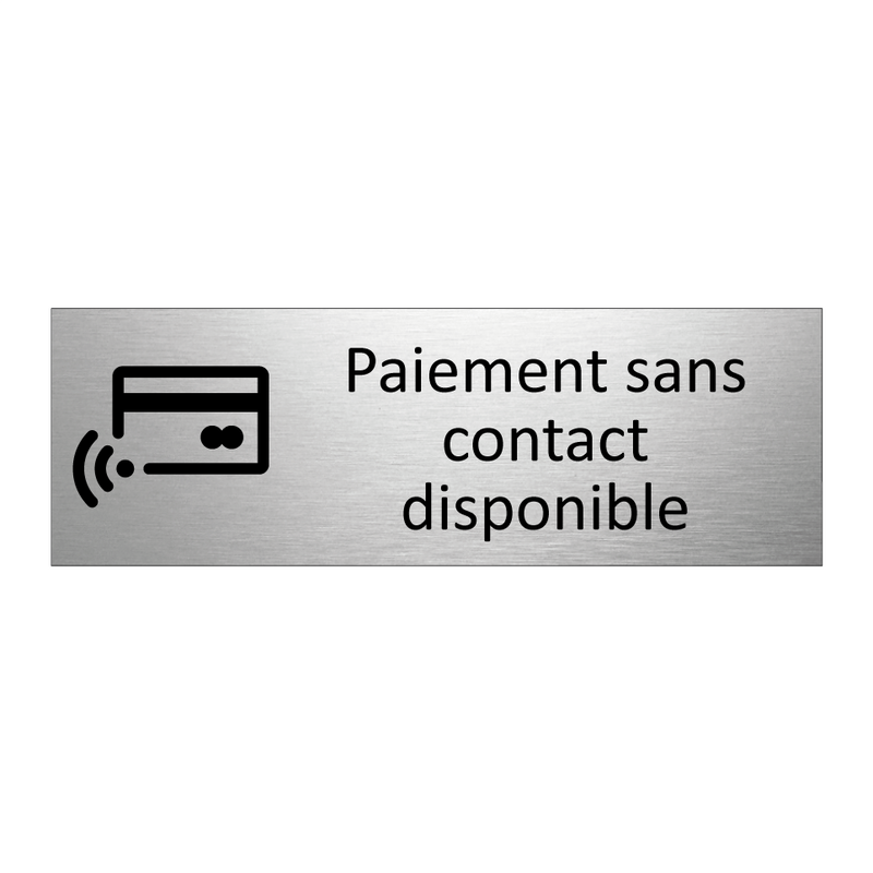 Paiement sans contact disponible