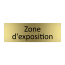 Zone d'exposition