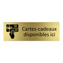 Cartes-cadeaux disponibles ici