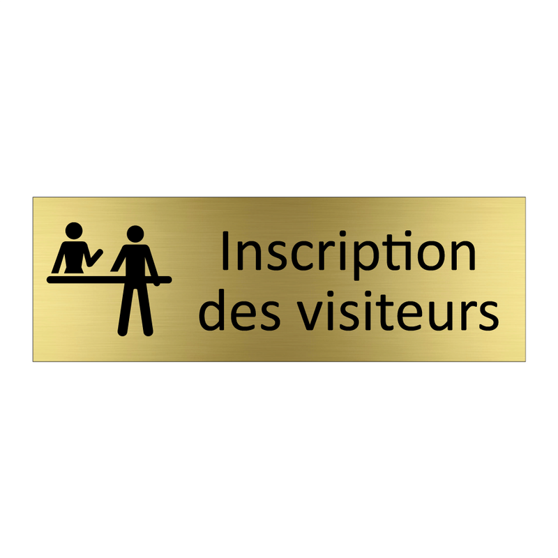 Inscription des visiteurs