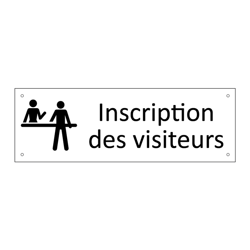 Inscription des visiteurs