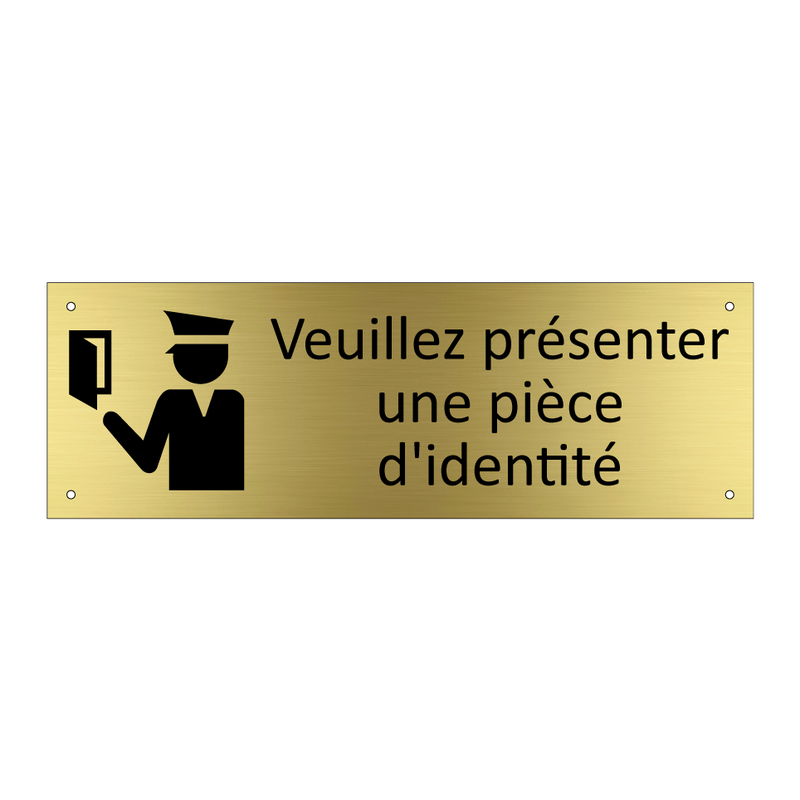 Veuillez présenter une pièce d'identité