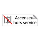 Ascenseur hors service