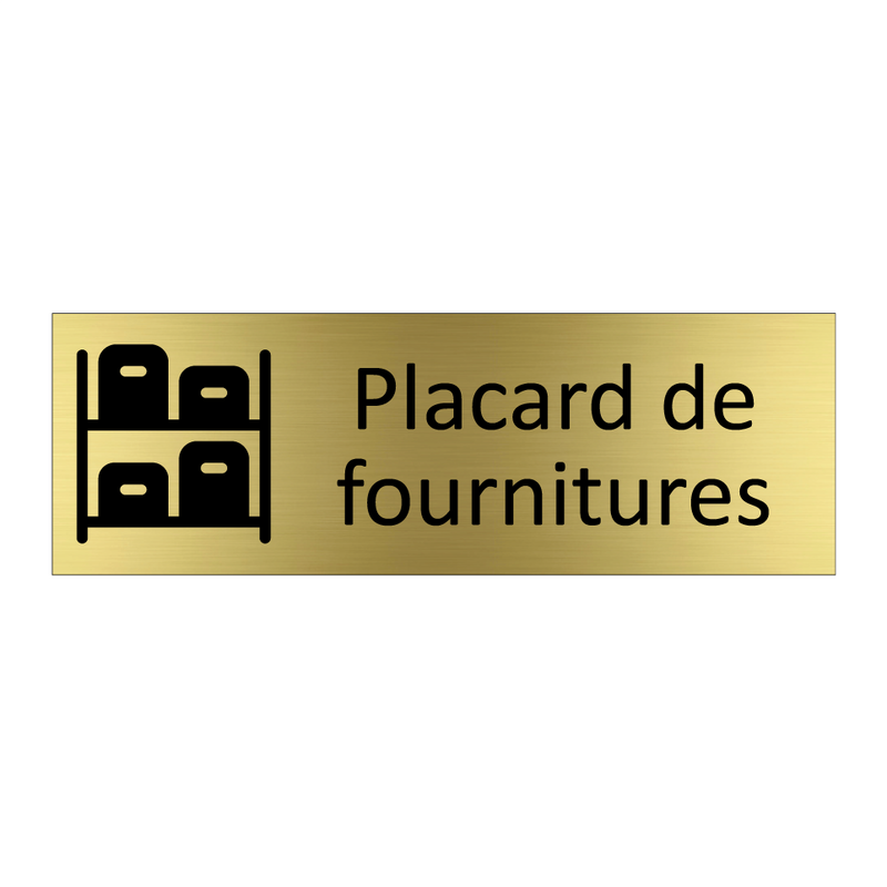 Placard de fournitures
