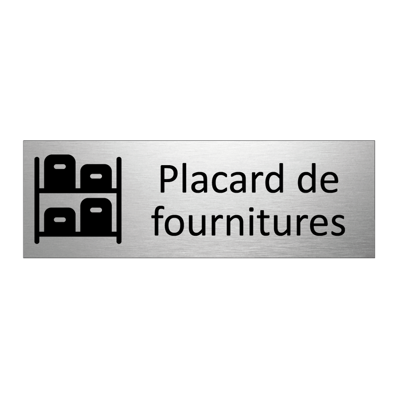 Placard de fournitures
