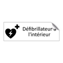 Défibrillateur à l'intérieur