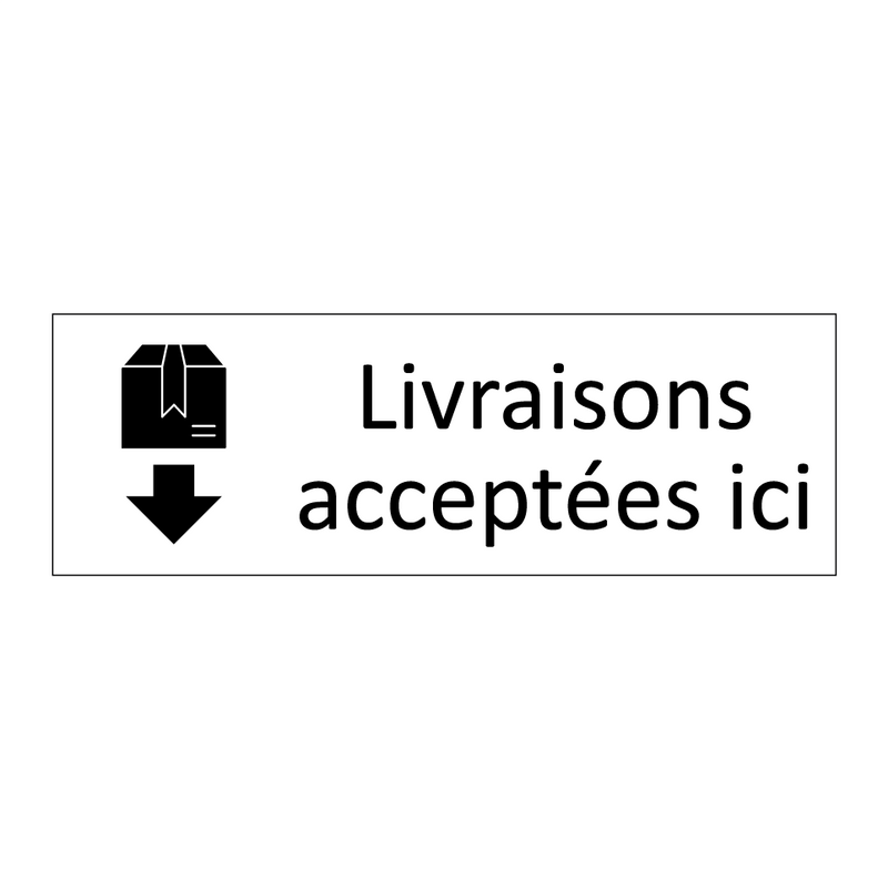 Livraisons acceptées ici