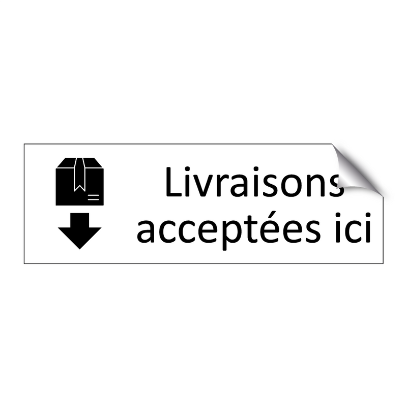 Livraisons acceptées ici