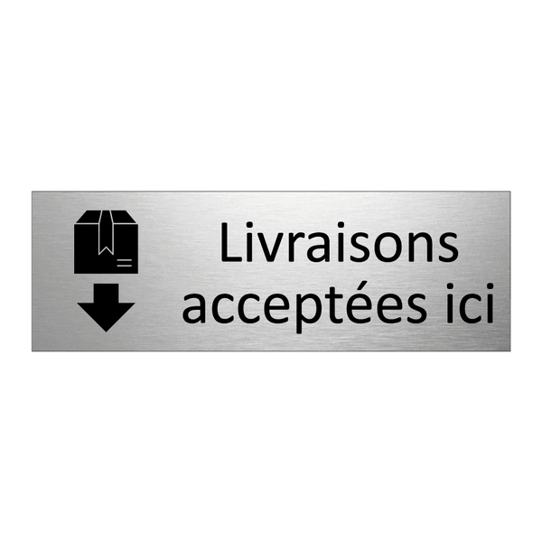 Livraisons acceptées ici
