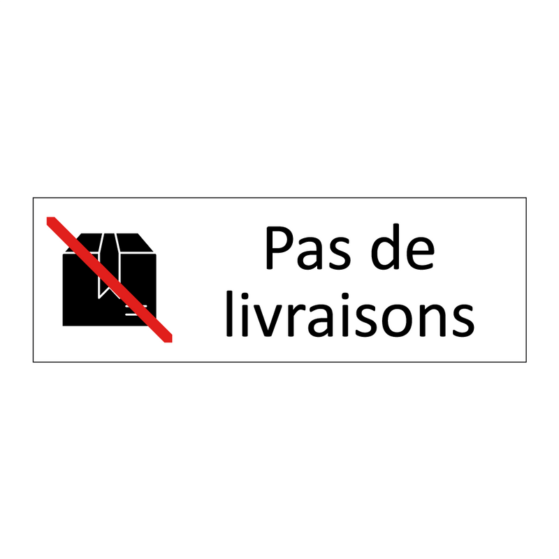 Pas de livraisons