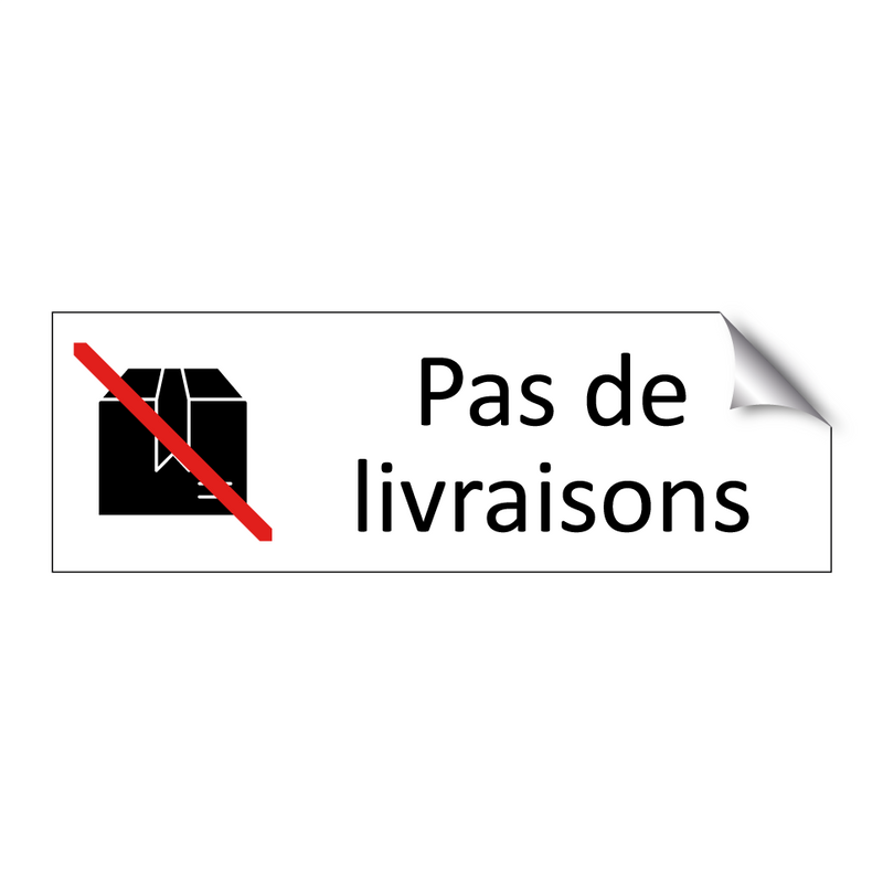 Pas de livraisons