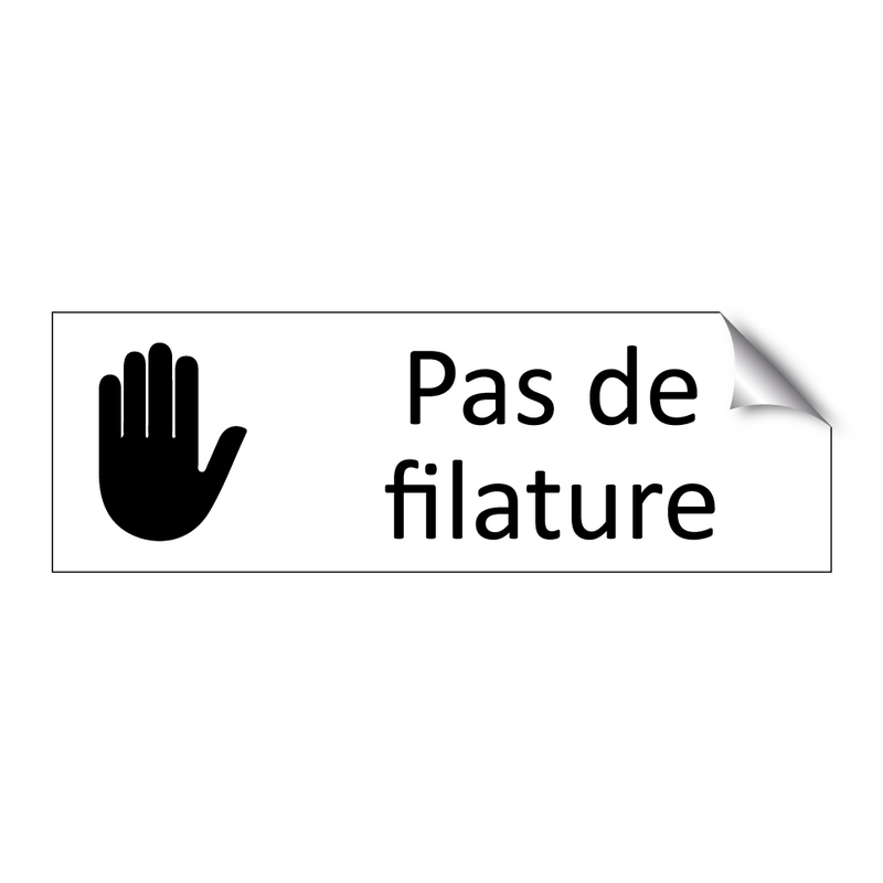Pas de filature