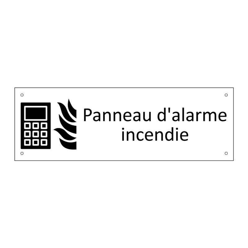 Panneau d'alarme incendie
